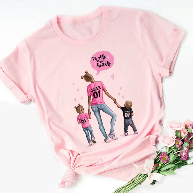 T-shirt femme rose, estival et estival