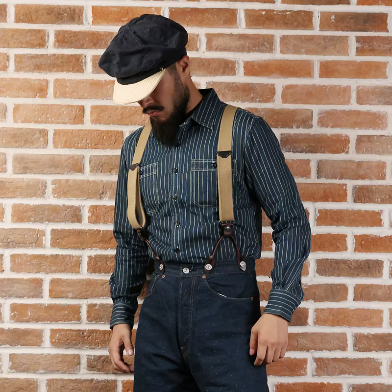Wabash-Chemise de Travail à Rayures pour Homme