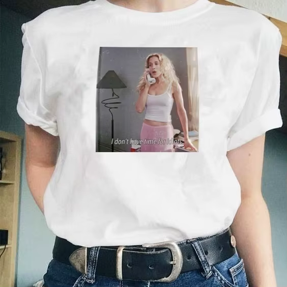 Sunfiz-T-shirt de la série télévisée HJN I Don't Have Time For Idiots pour femme