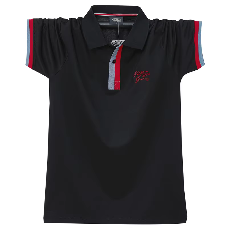 Polo décontracté à manches courtes pour hommes