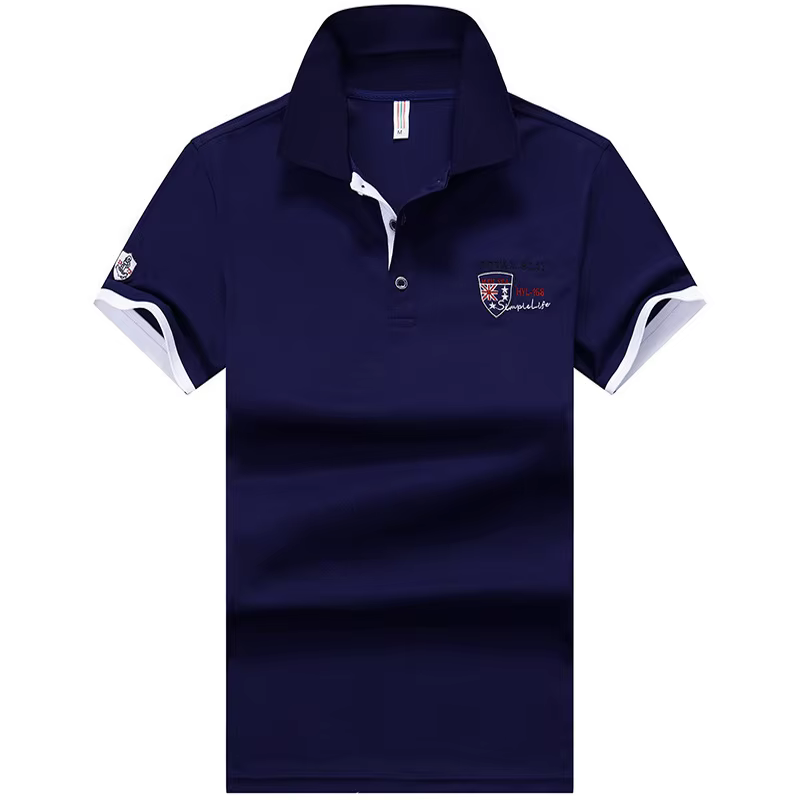 Polo décontracté à manches courtes pour hommes