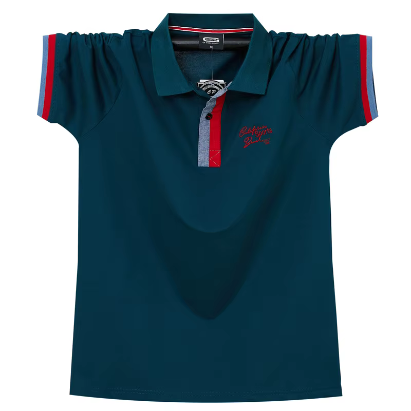 Polo décontracté à manches courtes pour hommes