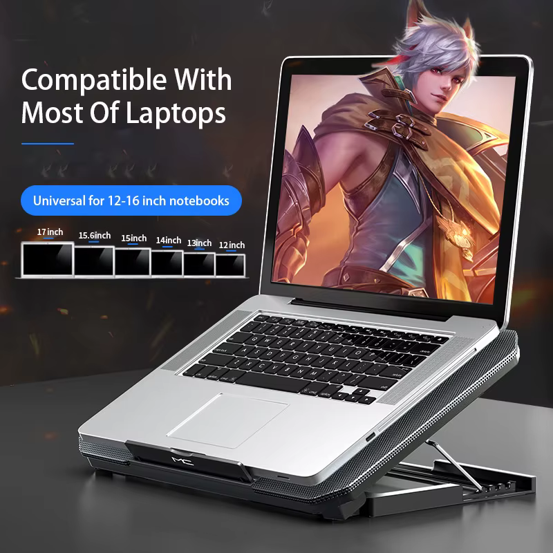 Refroidisseur d'ordinateur portable de jeu de grande taille pour ordinateur