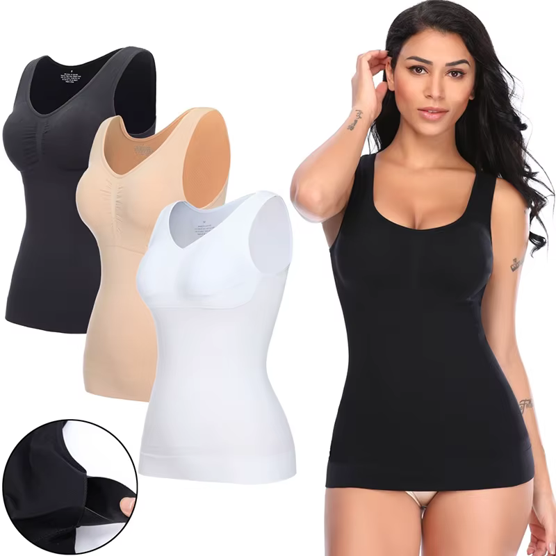 Débardeurs pour femmes avec soutien-gorge intégré