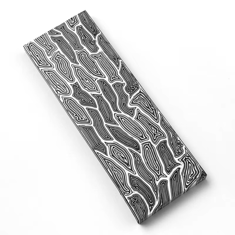 Nouveau Style G10 couteau poignée matériel damas motif bricolage