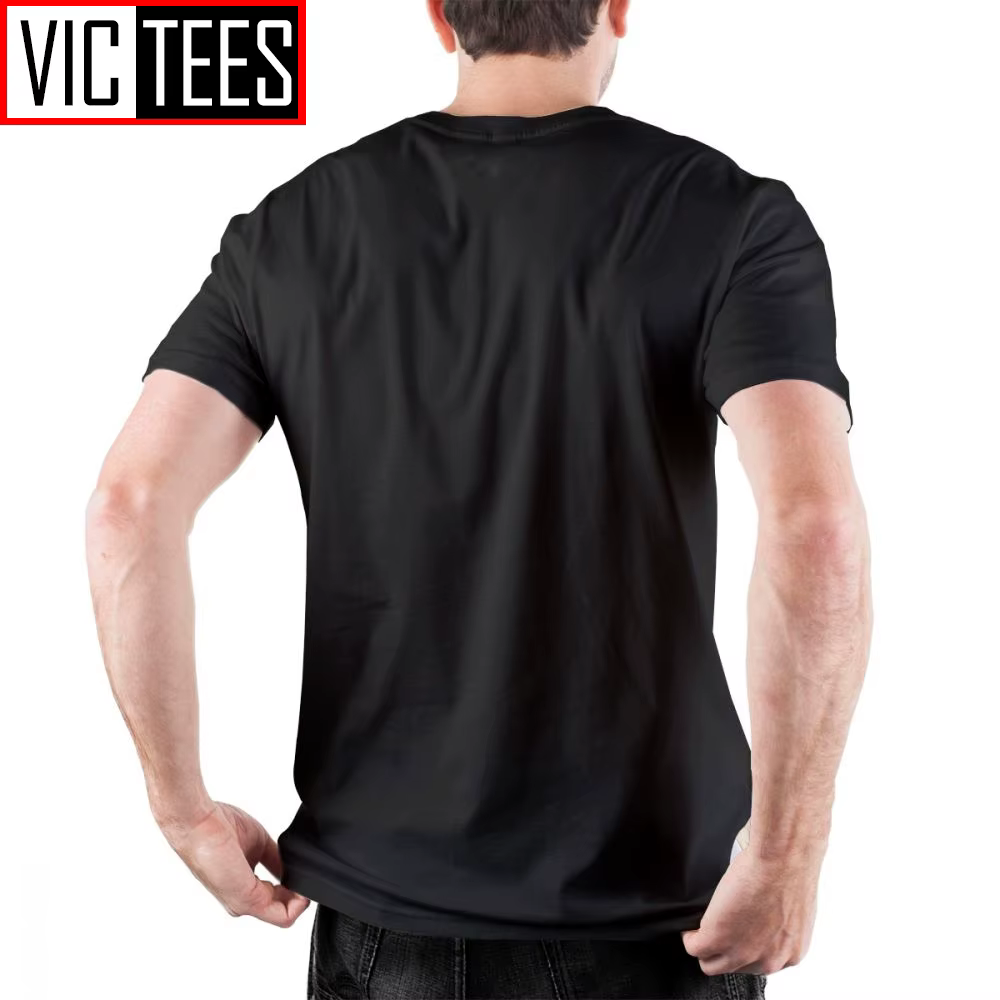 T-shirt noir en coton pour homme