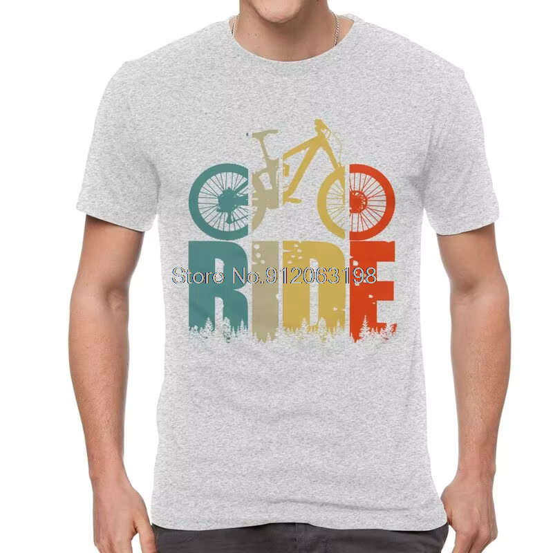 Votre balade VTT vtt amant t-shirt hommes à manches courtes coton T-shirts cyclistes et motards cadeau