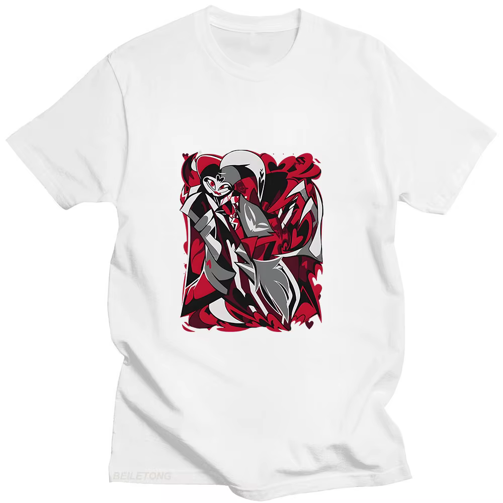 Helluva Boss t-shirt jeu dessin animé imprimé Harajuku Kawaii