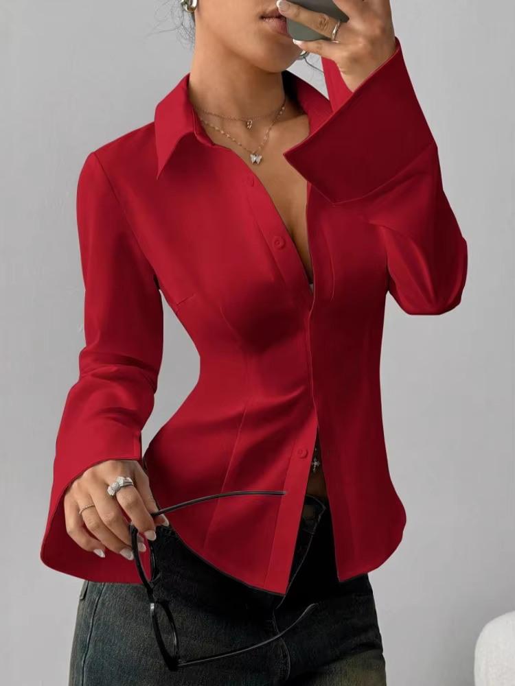 Femmes Blouses 2026 printemps automne à manches longues Blouse femme Blouse chemise bureau élégant travail petit haut Blusas Mujer De Moda