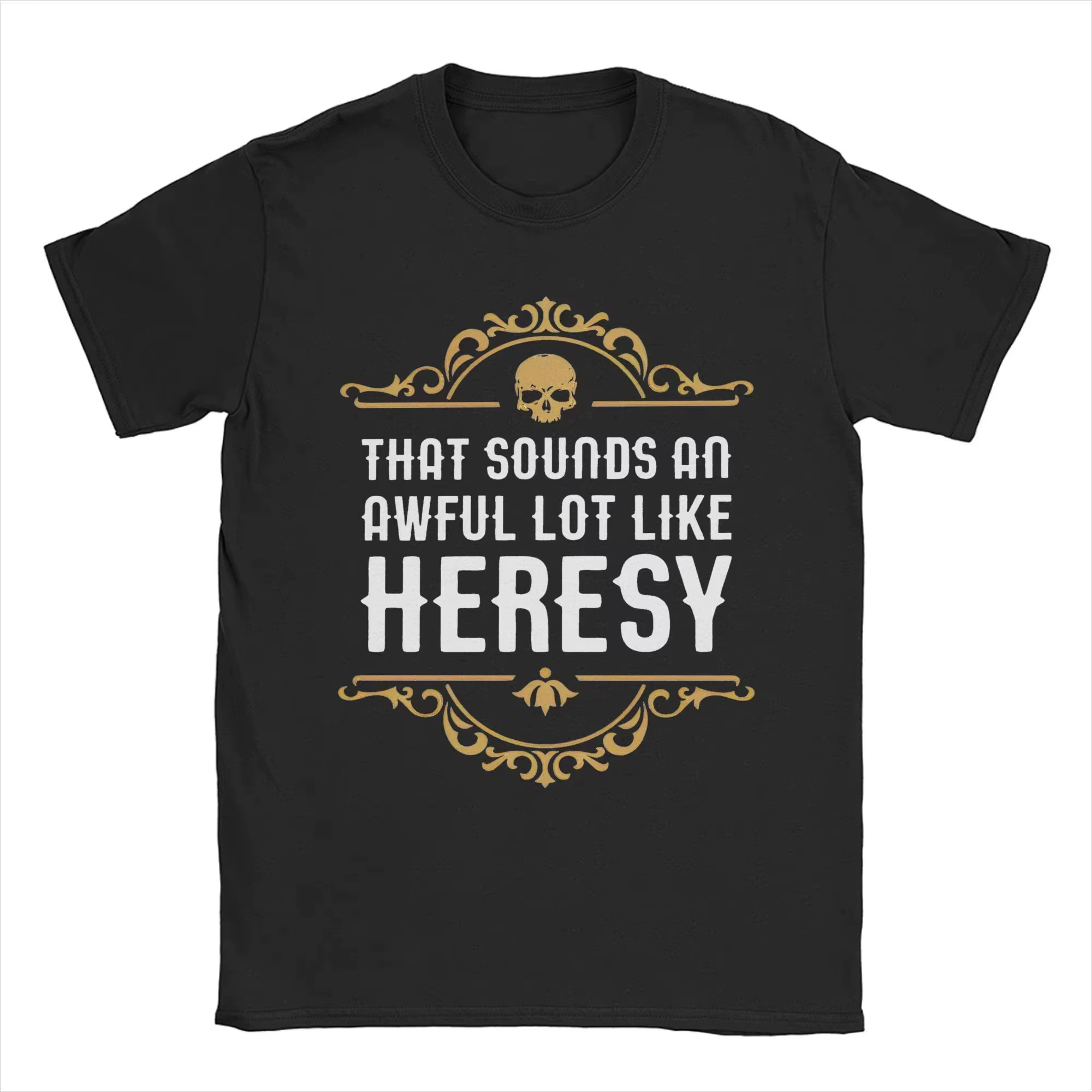 Vintage Heresy drôle Wargaming w-wahammer 40k T-Shirts femmes col rond coton