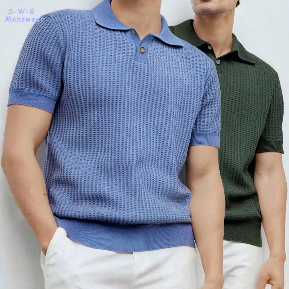Nouvelles chemises en tricot pour hommes