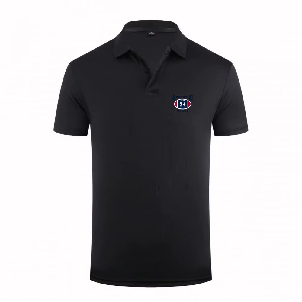 Nouveau Polo Athlétique Homme 2026 Sport 74 Logo Football Respirant Séchage Rapide T-shirt Décontracté pour l'Été