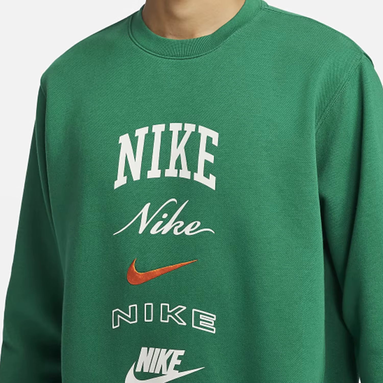 Nike hommes nouveau col rond coupe ample décontracté à manches longues sweat FN2611-365