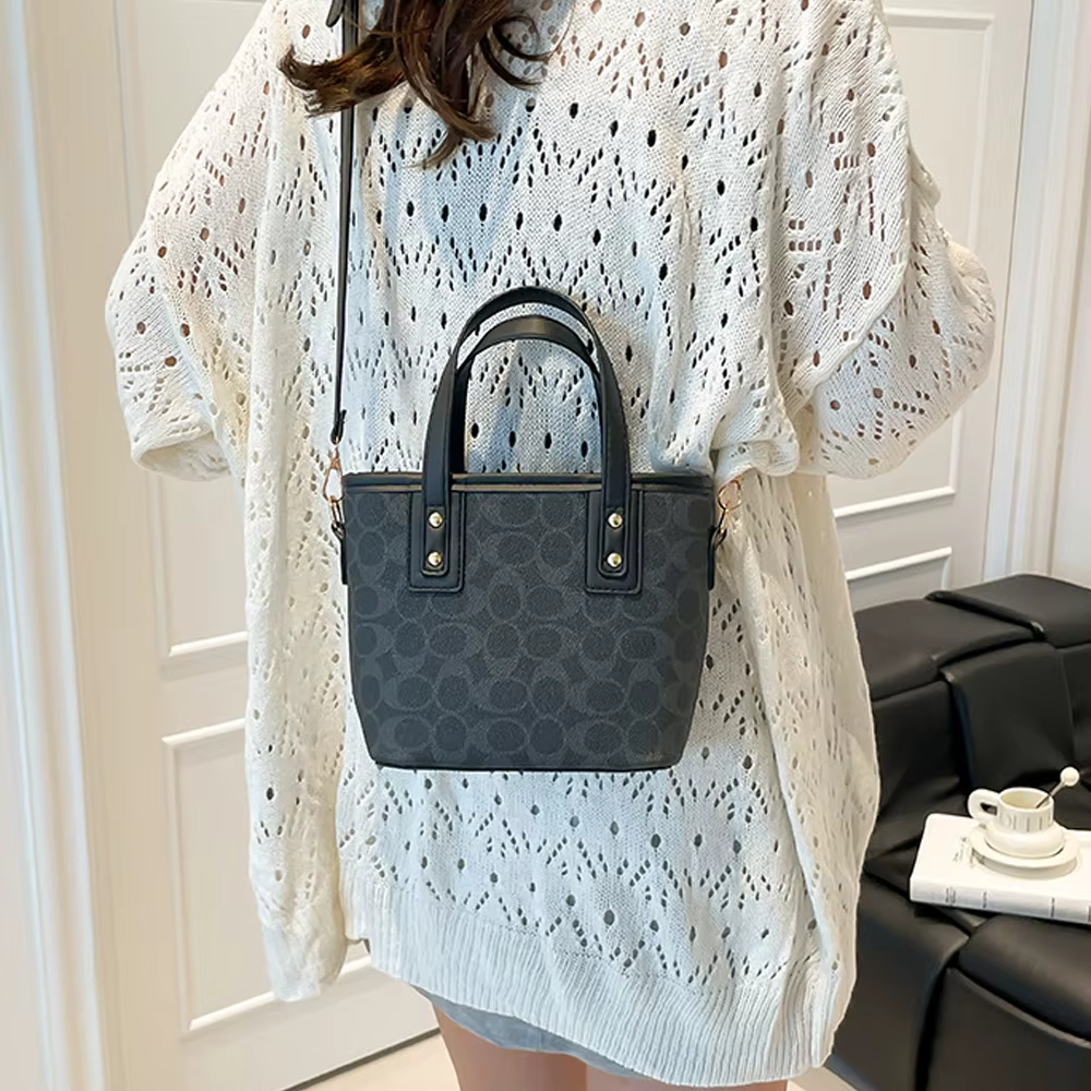 Sac à main Texture tendance pour femmes, nouvelle mode automne 2025, sac à bandoulière édition coréenne Instagram, sac seau