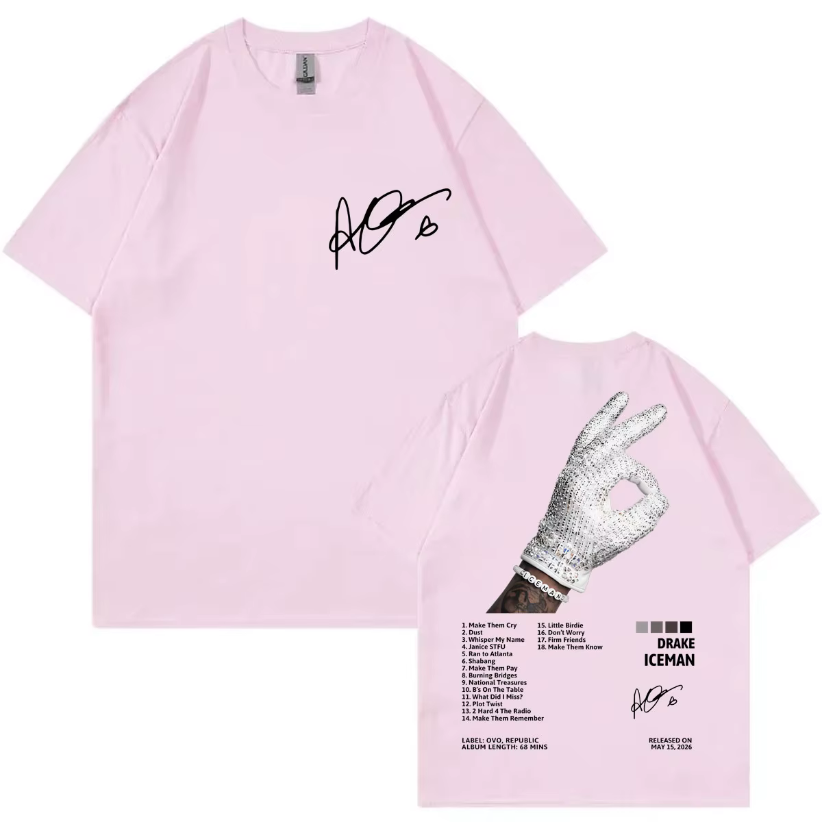 T-shirt de l'album Iceman du rappeur Drake