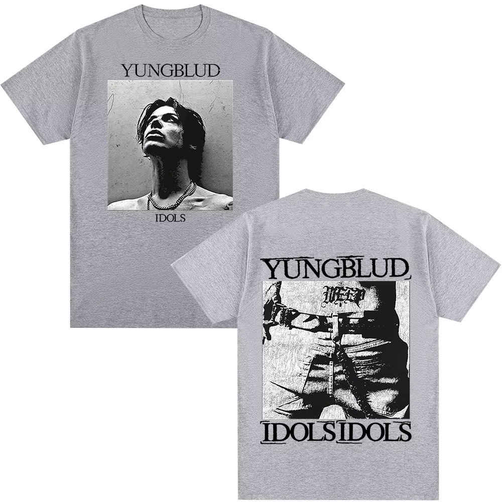 Chanteur Yungblud IDOLS Album Tour 2025 T-shirt hommes femmes vêtements Hip Hop manches courtes T-shirts surdimensionné