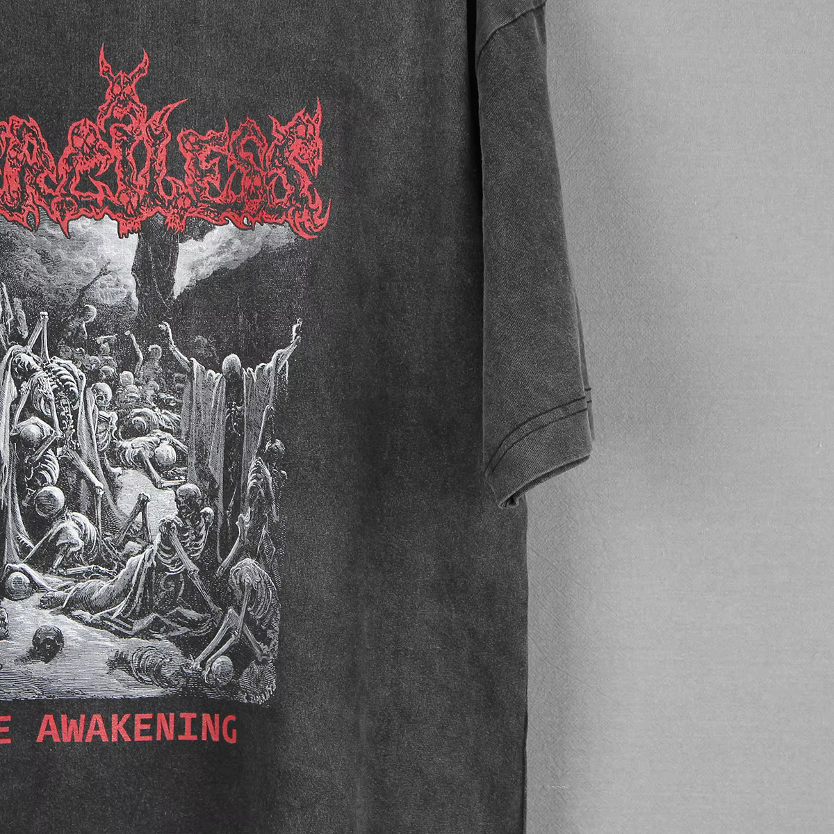 Merciless t-shirt l'éveil vieille école Thrash Death métal entombé posé Kreator hommes imprimé Cool coton