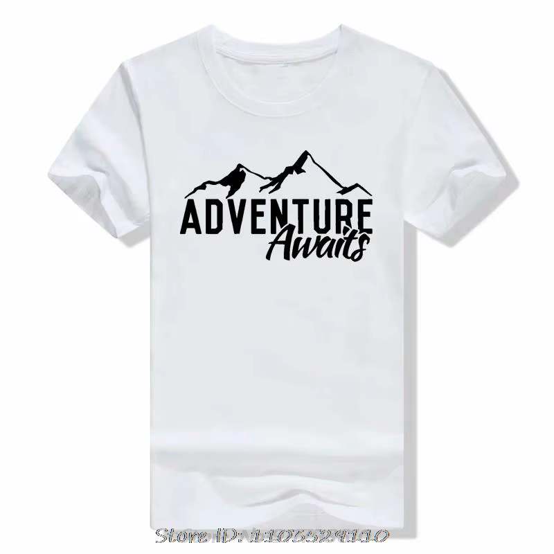 T-shirt unisexe Eat Sleep Travel Antibodies Mountains