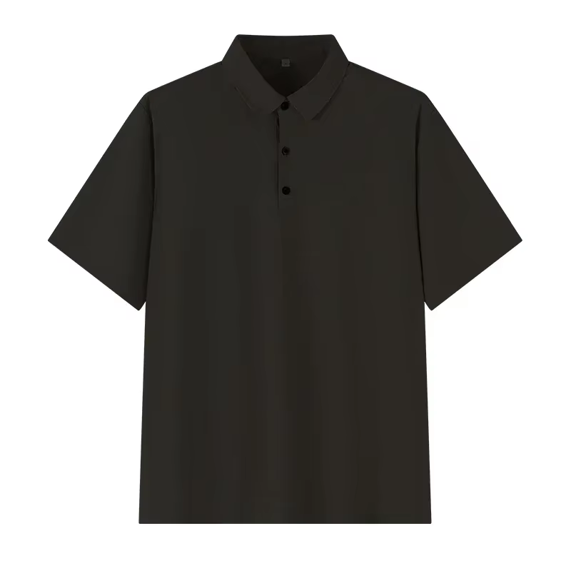 1XL-7XL grande taille hommes POLO décontracté glace soie sans couture à manches courtes haute qualité