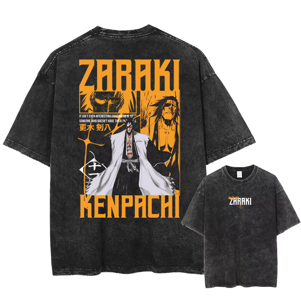 BLEACH Manga T-shirt graphique Zaraki Kenpachi imprimé