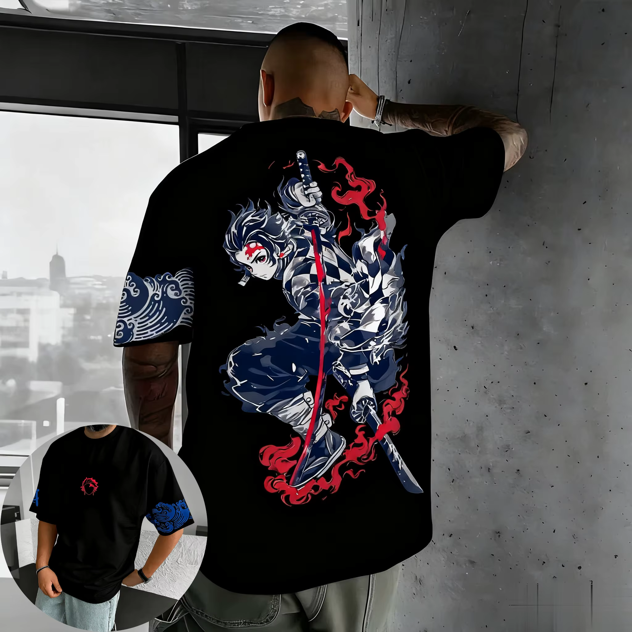 Nouveau T-shirt graphique Demon Slayer 2026 pour homme et femme