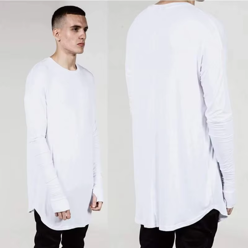 T-shirt à manches longues Hip Hop pour hommes
