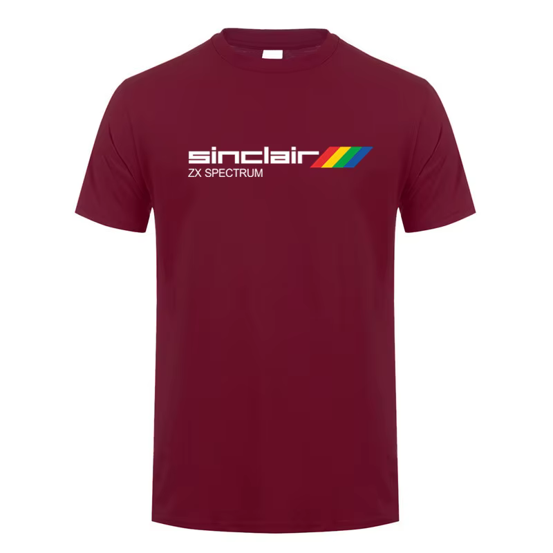 Sinclair Zx spectre T-shirt hauts été à manches courtes coton homme