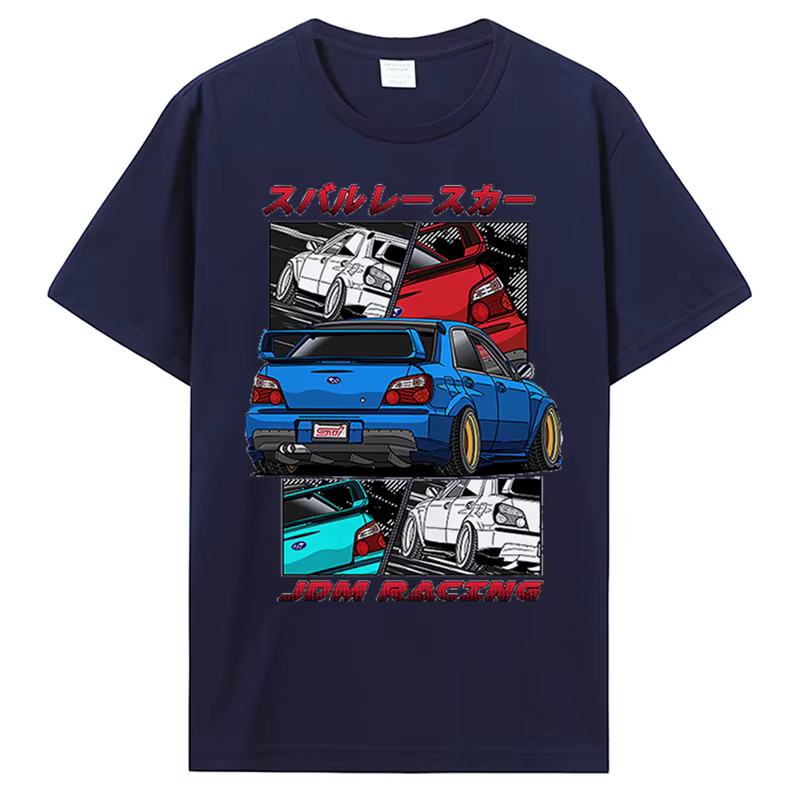 T-Shirt Classique en Coton à Col Rond pour Homme