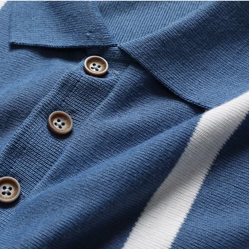 Chemises polo en tricot pour hommes