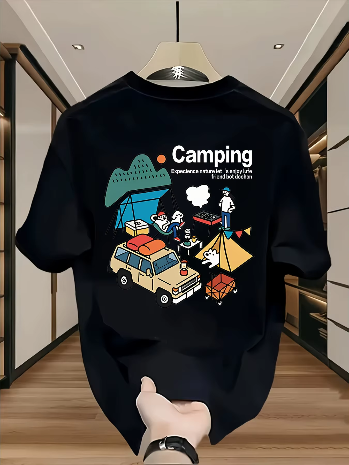 T-shirt graphique mignon pour homme