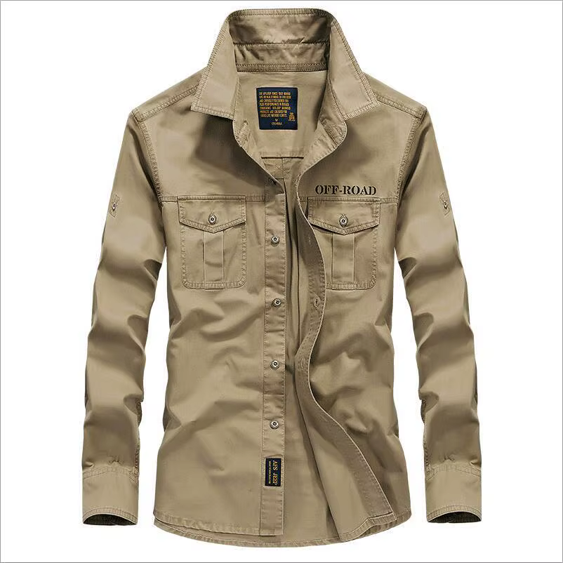 Chemise de marque hommes 2025 printemps automne 100% coton à manches longues mince