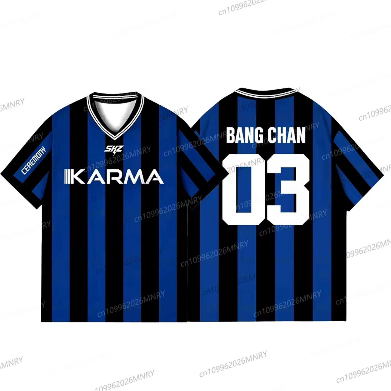 T-shirt Kpop Stay Karma Album Fans Felix Bangchan Hyunjin Streetwear Casual Vêtements pour hommes