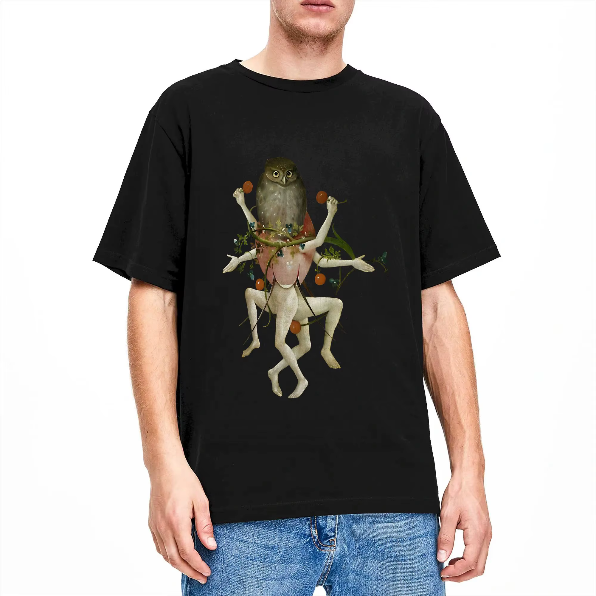 T-Shirt d'été en coton à col rond