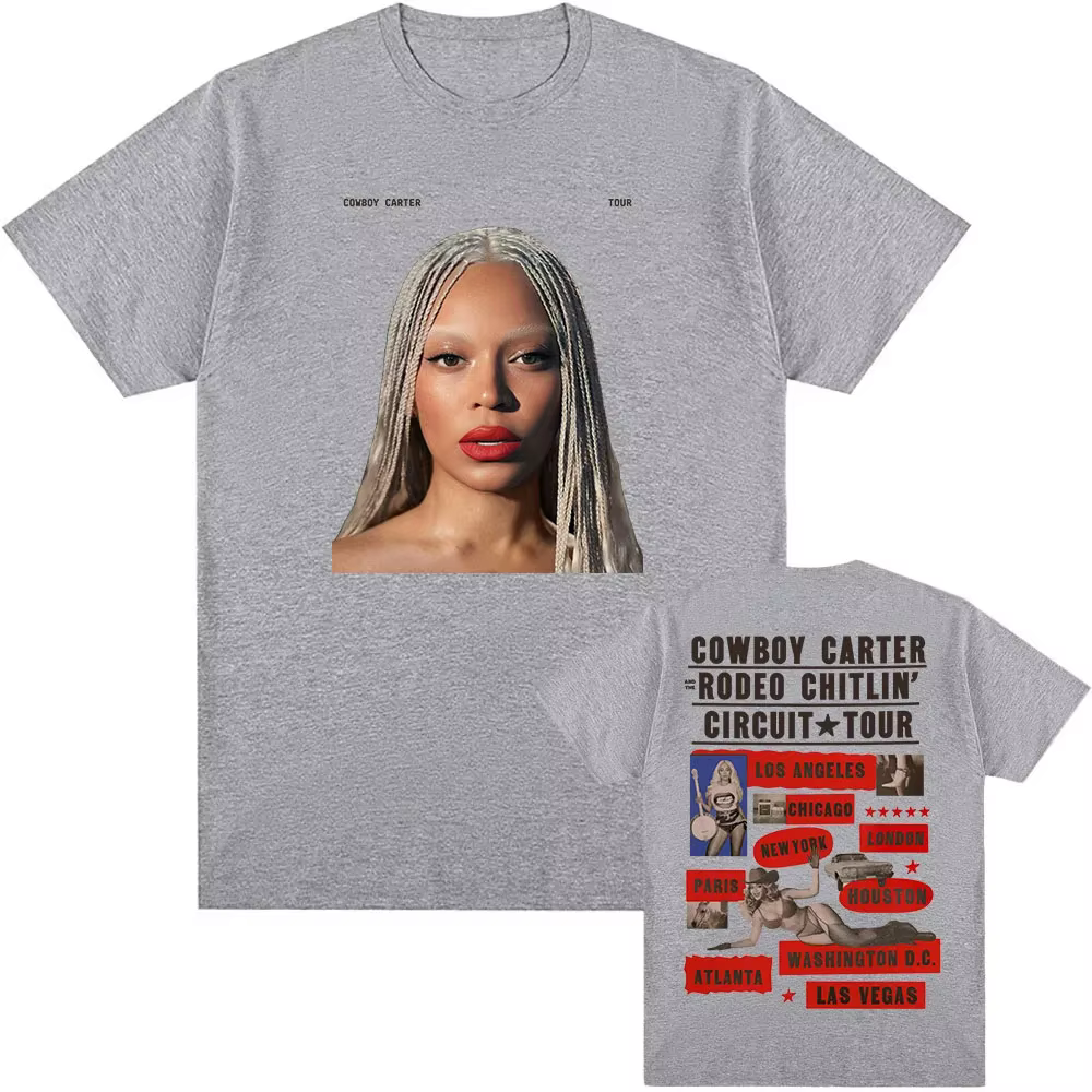 T-shirt Beyoncé COWBOY CARTER TOUR 2026 pour femmes et hommes