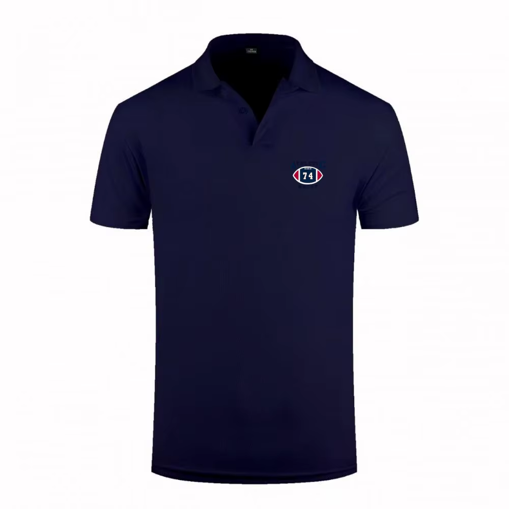Nouveau Polo Athlétique Homme 2026 Sport 74 Logo Football Respirant Séchage Rapide T-shirt Décontracté pour l'Été