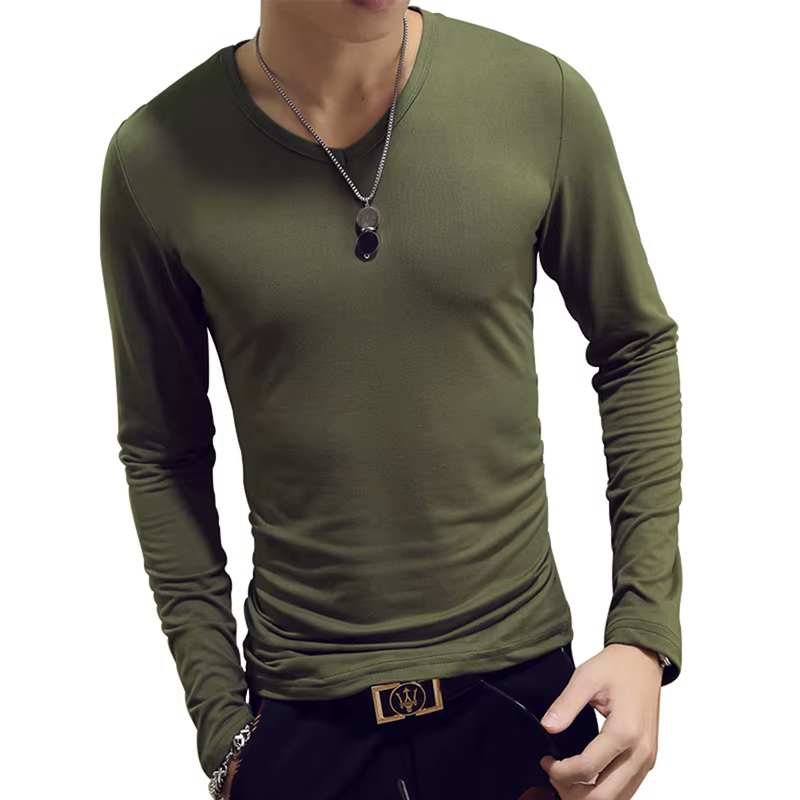 T-shirt de tennis à manches longues pour hommes