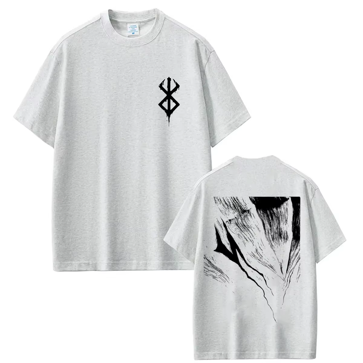 T-shirts Anime Berserk Guts Noir