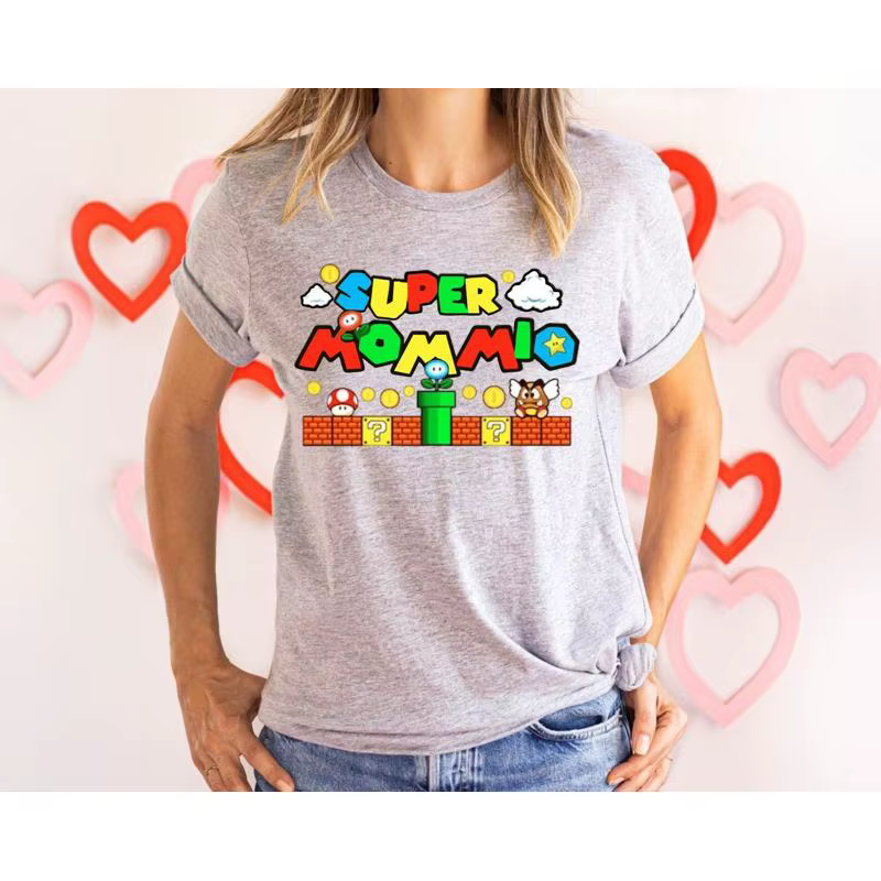 Super Mommio t-shirt cadeau de fête des mères meilleure maman chemise drôle mignon