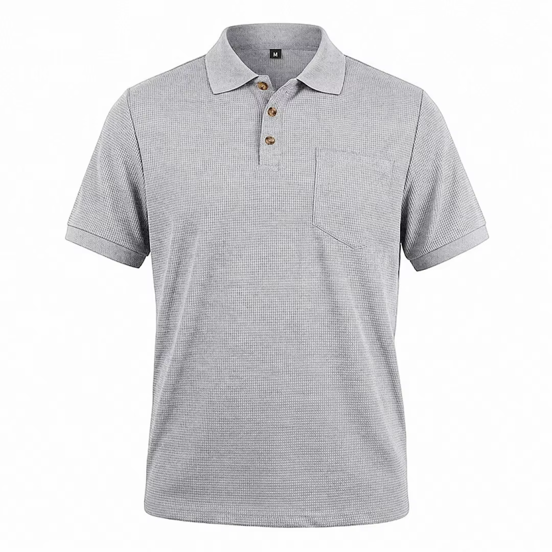 Polo pour homme 2026 – Nouvelle collection été – Tissu gaufré décontracté et respirant – Coupe ample