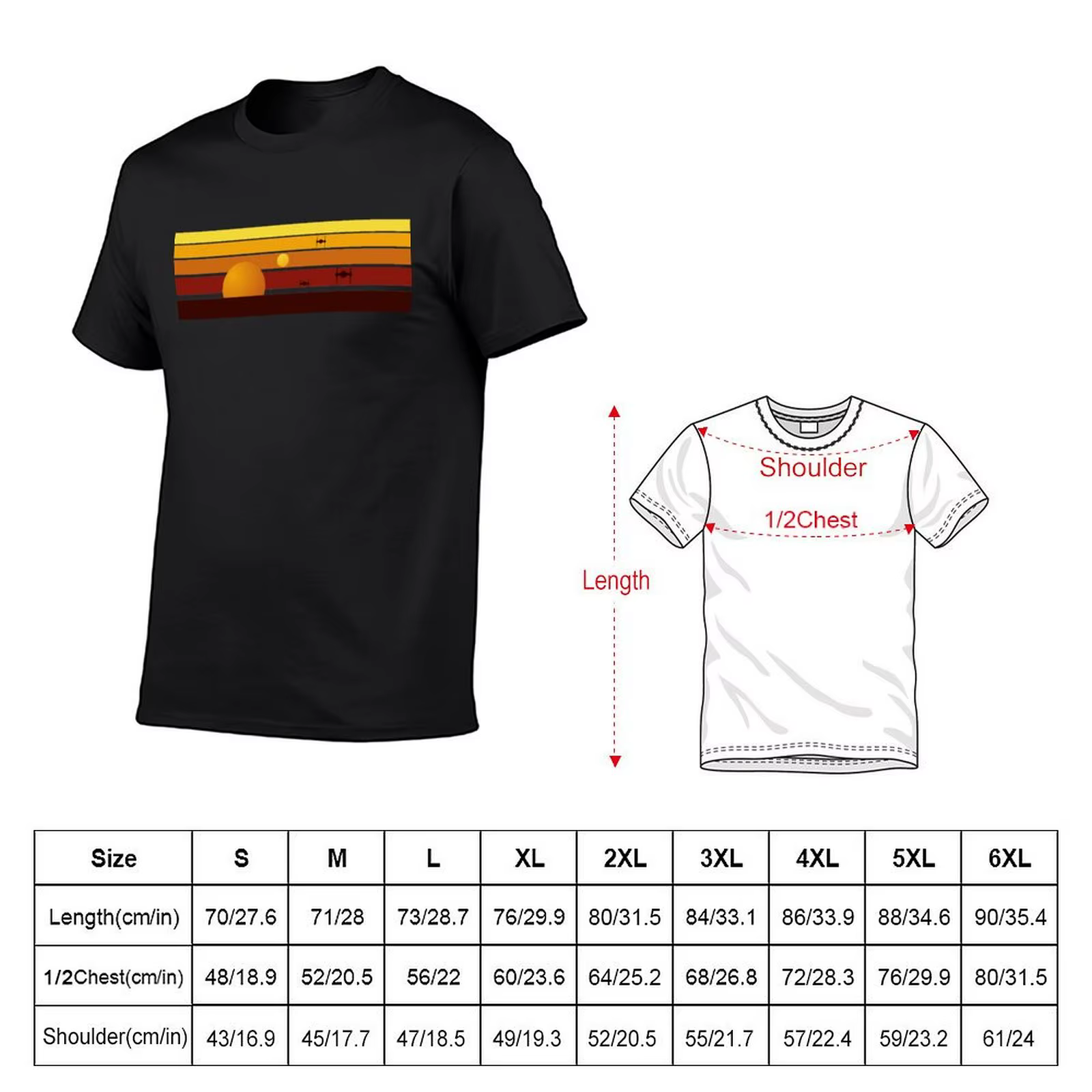 TATOOINE SUN-T-Shirt imprimé animal pour hommes, vêtements d'été pour garçons