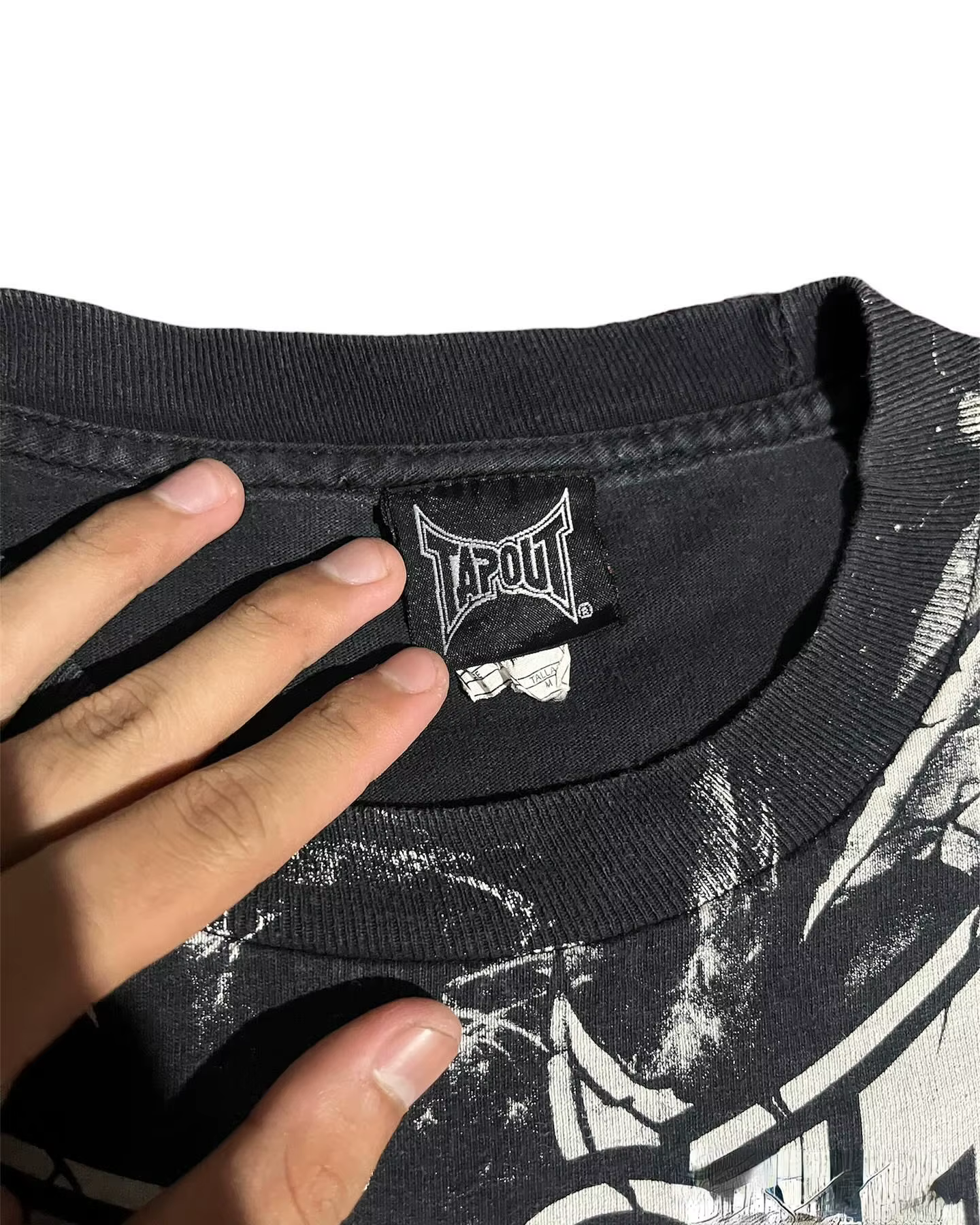 TAPOUT haute qualité coton lavé t-shirt gothique cravate-teinture graphique imprimé