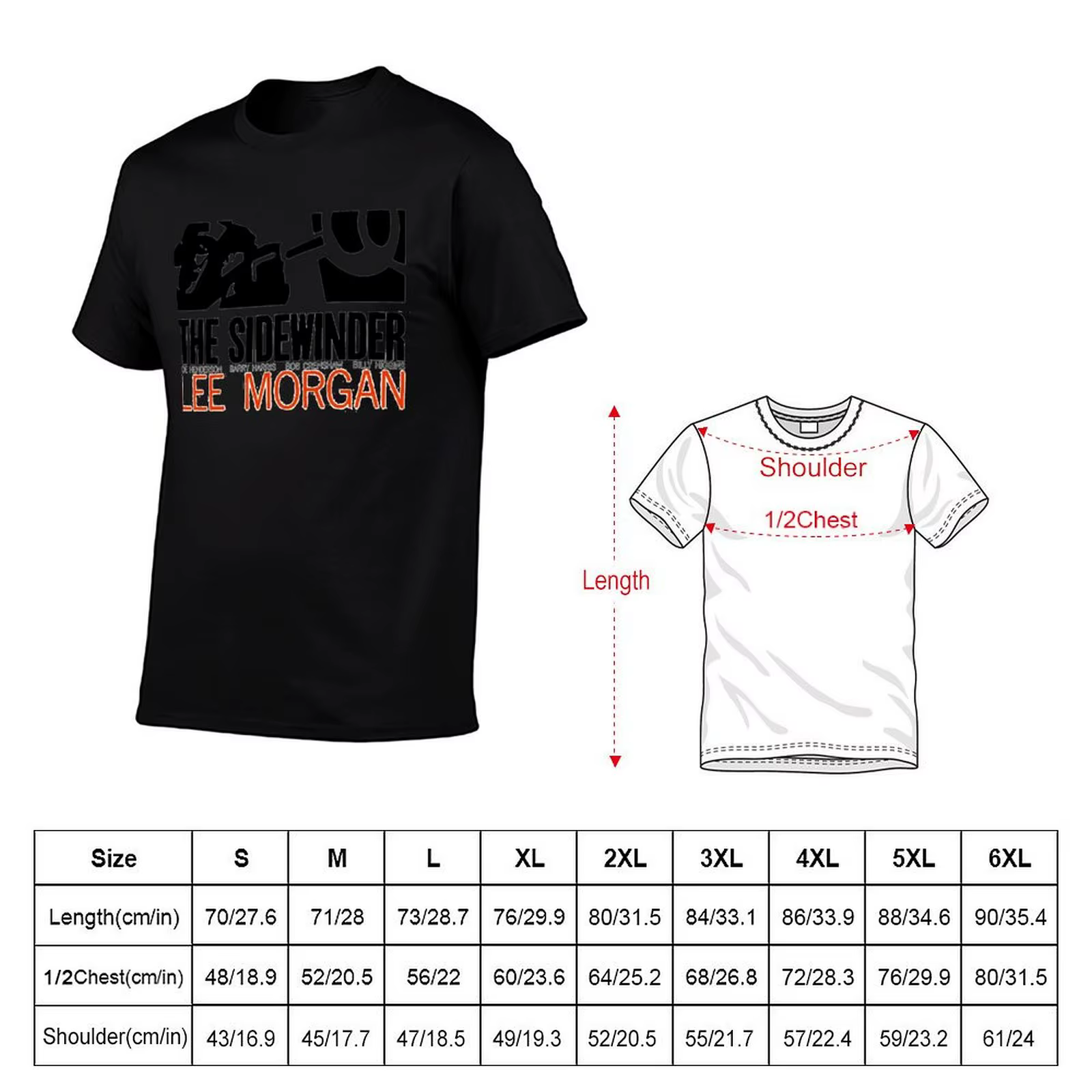 Lee Morgan The Sidewinder T-Shirt Confortable pour un usage quotidien