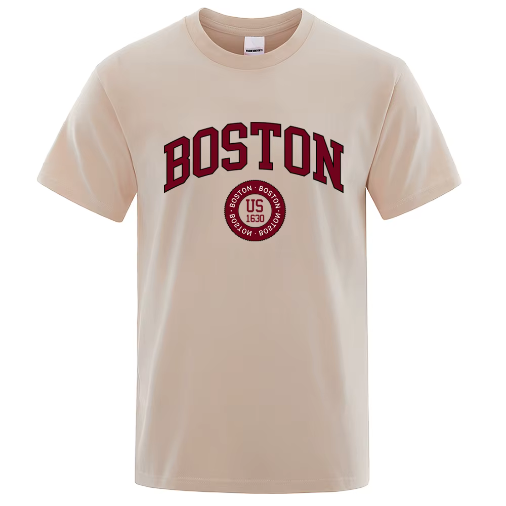 T-shirt en coton imprimé pour hommes