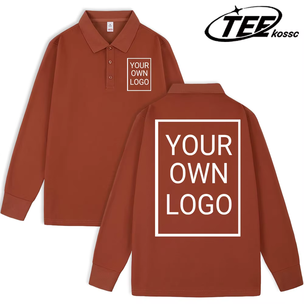 T-Shirt de Golf pour femmes, Double face, Logo personnalisé, Polo d'affaires en polaire, bricolage, revers de printemps, Streetwear, manches longues, automne