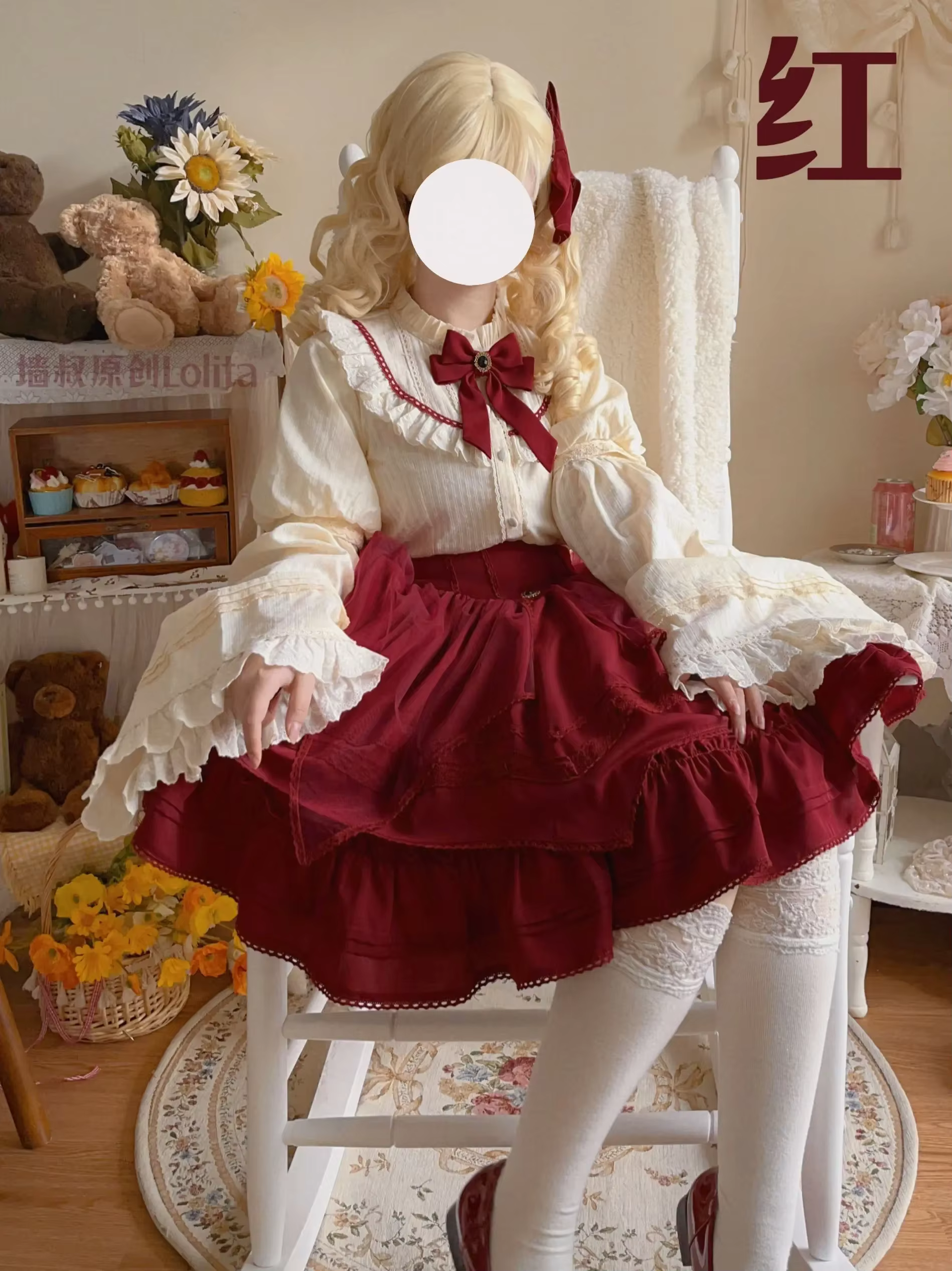 ~Rich Girl ~ Chemisier et jupe Lolita élégants par Uncle Wall Original