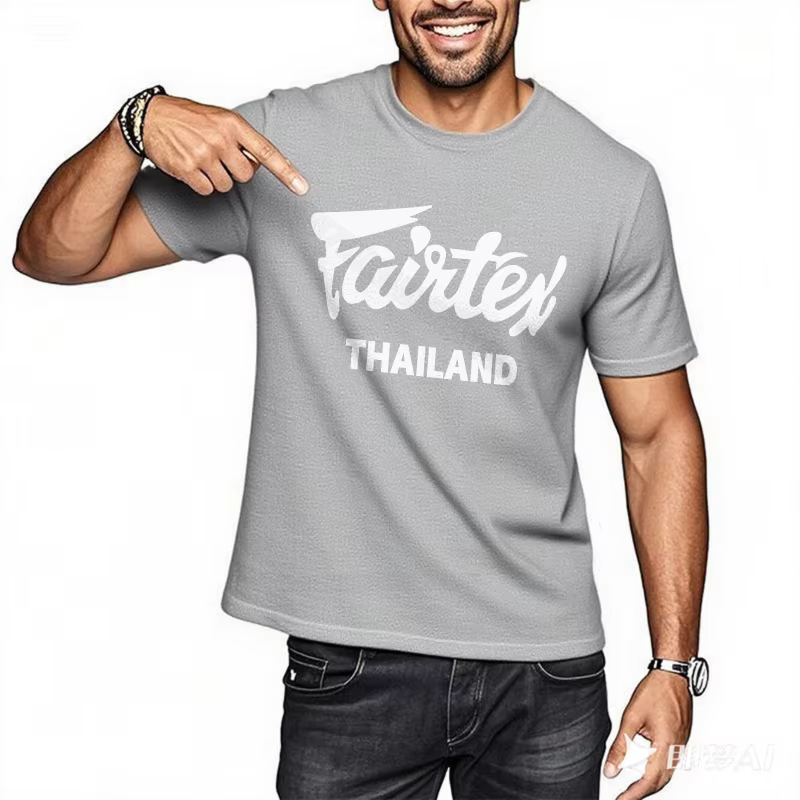 Haut d'été coton essentiel Teeshirts Fairtex thaïlande Logo Design Vintage grande taille t-shirt nouveau arrivé marque