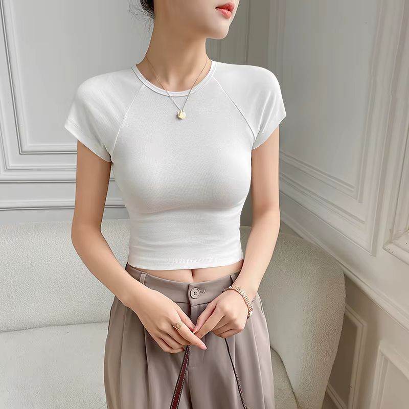 T-Shirt à Manches Courtes pour Femme