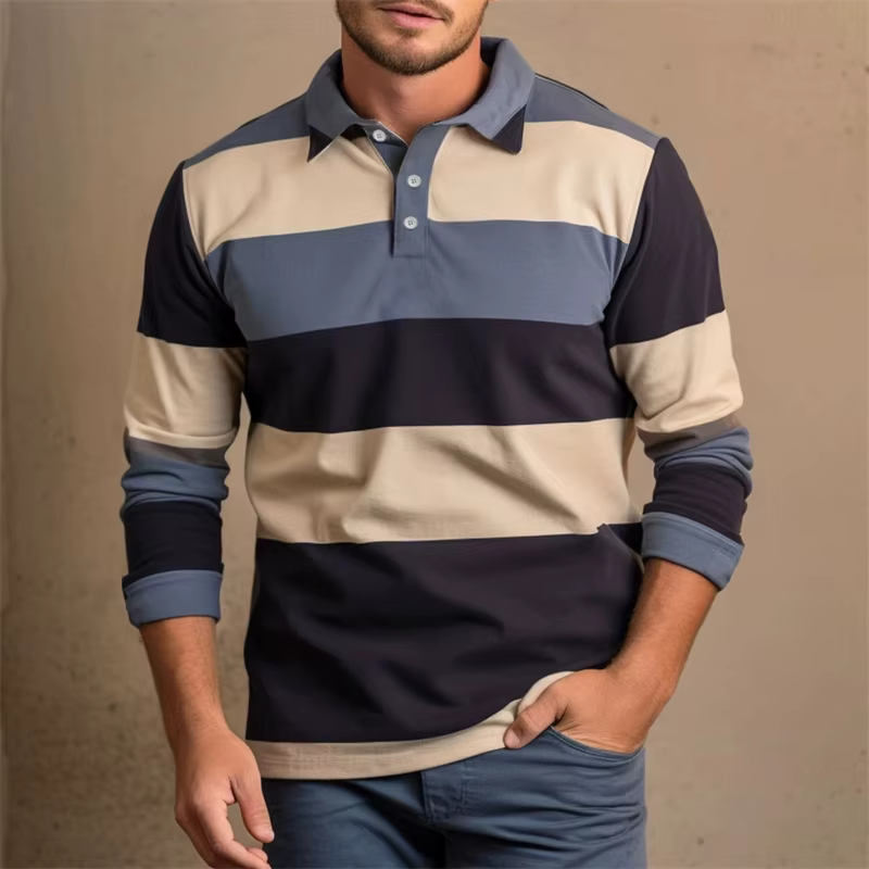 Polo de Golf à manches longues pour hommes
