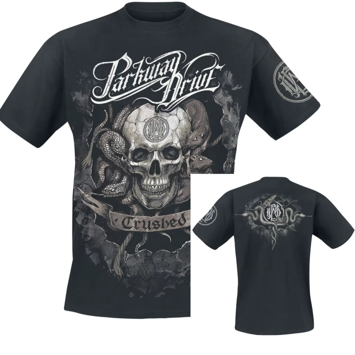 T-Shirt Smoke Skull Parkway Drive pour hommes et femmes