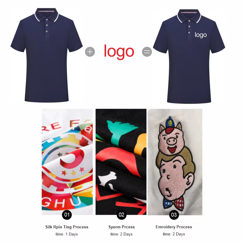Polo Logo Personnalisé Décontracté Broderie Société Personnelle Marque Imprimer Hommes Et Femmes Vêtements 7 Couleurs D'été Y-Elike S-4XL